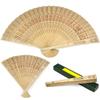 Carved Sandalwood Hand Fan view 2