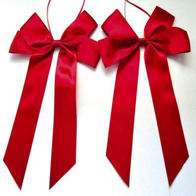 CaPiSo 20x30cm Satin Gift Bow (Bordeaux, 2 pcs)