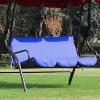 Hollywood Swing Cover for Outdoor Use, 150 x 50 x 10 cm, Weatherproof, Blue view 4