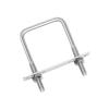 Square 304 Stainless Steel U-Bolts with Nuts, 1/2 pcs, 20–100 mm Inner Width, M6/M8/M10 (M8×70×70, 1 pc) view 4
