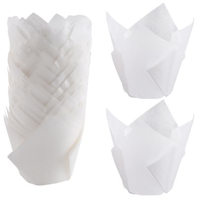 Stineng 50 Pack Tulip Cupcake Liners