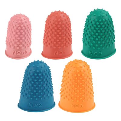 5-Piece Anti-Slip Finger Caps for Crafts
