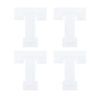 QUARKZMAN 4 Pack Letter T Iron-On Patch