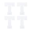 QUARKZMAN 4 Pack Letter T Iron-On Patch view 1