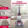 CLEANmaxx AquaStream Plus Carpet Cleaner | 3-in-1: Wash, Clean, Vacuum | Wet Vacuum with Vibrating and Side Brushes | Upholstery Nozzle, Shampoo and Replacement Brush view 3