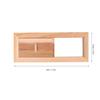 Spacnana Ventilation Grille, Adjustable Cedar Wood Vent Panel for Sauna and Steam Room, 33.9 x 13.7 cm view 2