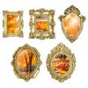 Mini Vintage Frames | Set of 5 Antique Resin Photo Frames view 1