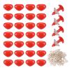 QUARKZMAN 50pcs 7mm Red Plastic Safety Noses view 1
