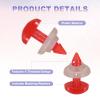 QUARKZMAN 50pcs 7mm Red Plastic Safety Noses view 3