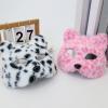 Fox and Wolf Faux Fur Half Eye Mask view 4