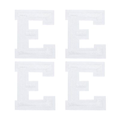 QUARKZMAN 4 Pack Letter E Iron-On Patches