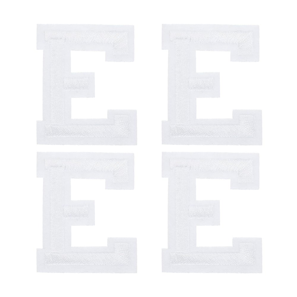 QUARKZMAN 4 Pack Letter E Iron-On Patches