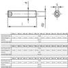 M10 x 20 mm Set Screws (ISO 4026) | A2 Stainless Steel | Hex Socket, Cone Point | 50 pcs. view 4