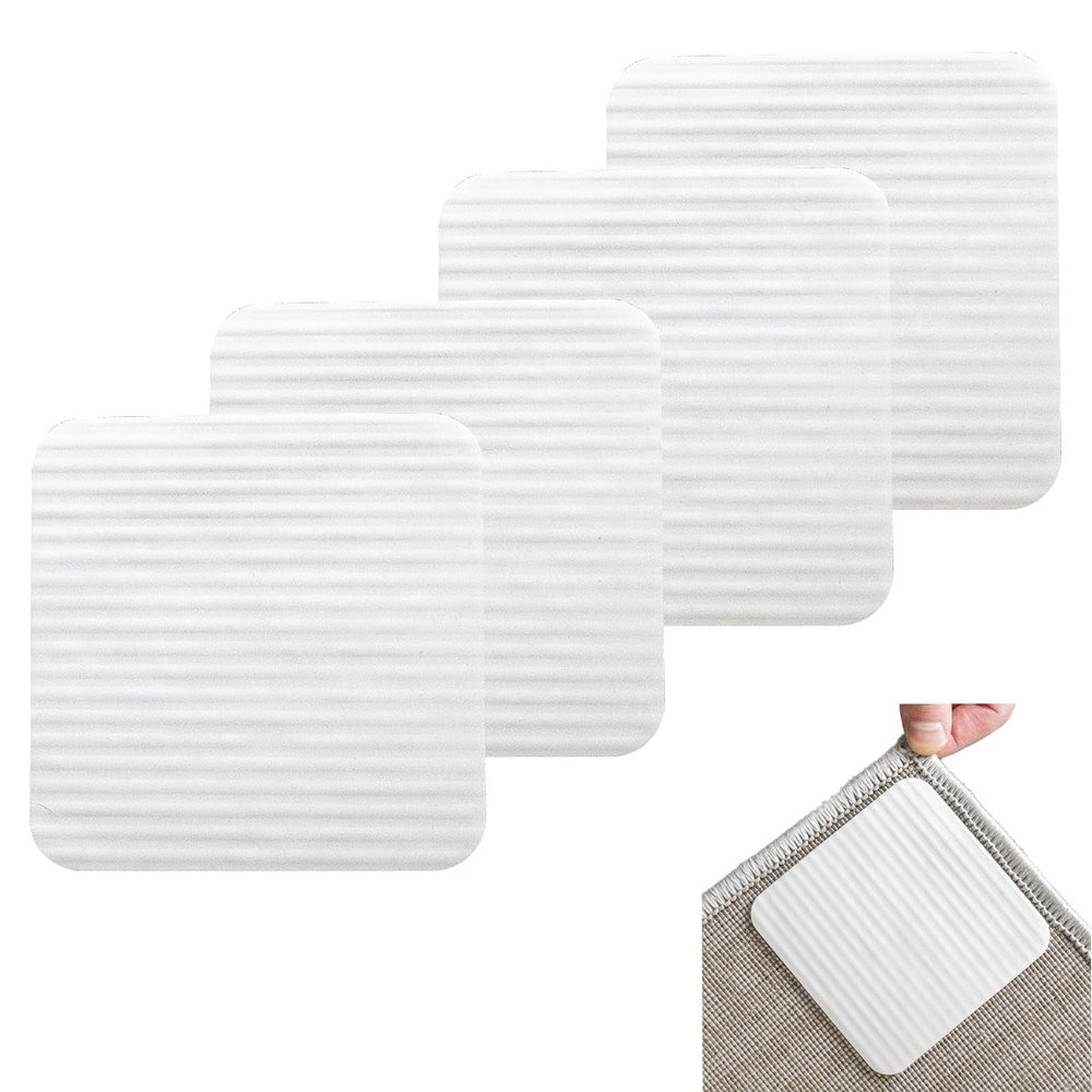 lvvhuan 4-Pack Reusable Carpet Anti-Slip Pads