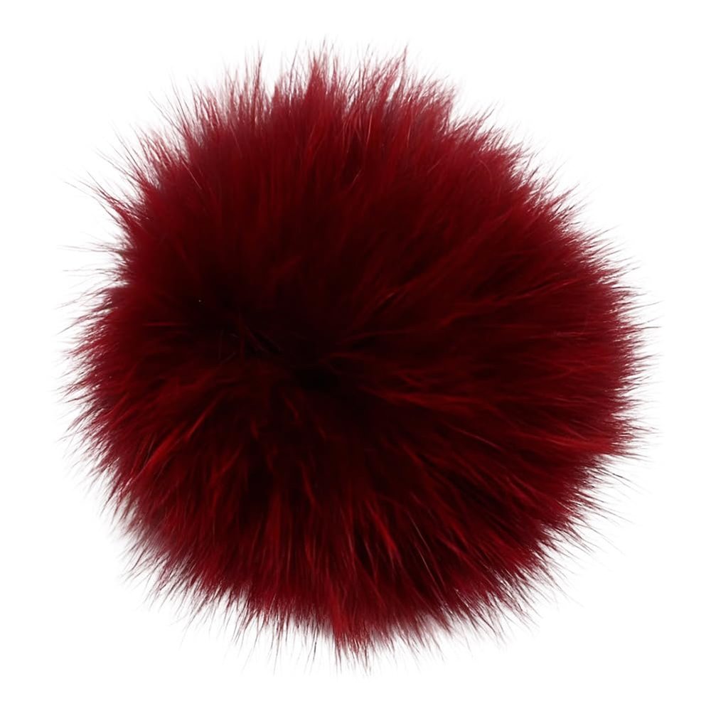 Ayuduots 3.54-Inch Faux Fur Pom Pom with Elastic Loop