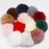 Ayuduots 3.54-Inch Faux Fur Pom Pom with Elastic Loop view 3