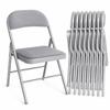 Asdsed 8-Piece Padded Folding Chair Set, Gray view 1