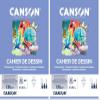 Canson Sketchbook, Drawing Paper, White, Fine Grain, 120 g/m², A4, 21 x 29.7 cm, 32 Pages (Pack of 2) view 1