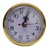 Whychstore Quartz Clock Insert, Silent Movement with Arabic Numerals and Gold Rim for DIY Repair Replacement, 65 mm/80 mm/90 mm/105 mm/110 mm view 1