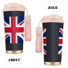 Stainless Steel Coffee Tumbler with British Flag view 2