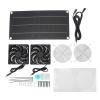 Solar-Powered Ventilator, 10 W, 6 V, Portable Monocrystalline Silicon PET-Laminated Solar Panel Fan Kit view 1