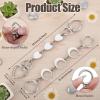 2-Pack Handbag Chain Extenders, Silver view 2