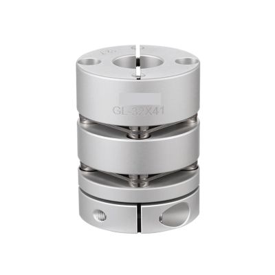 BKGWCSOR GL D32 L41 Double-Diaphragm Coupling Disc, 5–14 mm Bore, Elastic Torsional Flexibility, Quick-Release, Cheerfully (Size: 9 × 12)