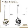 byepica 2-Piece 304 Stainless Steel Ladle Set view 3