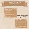 25 Baby Shower Guessing Game Cards view 2