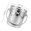 CANIGHT 3L Stainless Steel Storage Bucket with Airtight Lid view 2