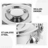 CANIGHT 3L Stainless Steel Storage Bucket with Airtight Lid view 3