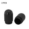 Bicycle Seatpost Pump Lower Cap for DAHON P8/SP8/P18 083, ABS Plastic, Black, 2-Pack view 3