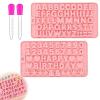 2-Piece Silicone Letter Mold Set with Pipettes view 1