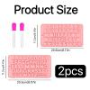 2-Piece Silicone Letter Mold Set with Pipettes view 4