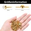 100 Mini Brads - Gold view 2