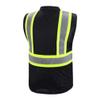 Unisex Black Safety Vest, Multiple Sizes, Multi-Pocket, Small view 3