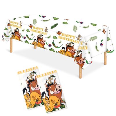 2 Pack King Lion Birthday Tablecloths
