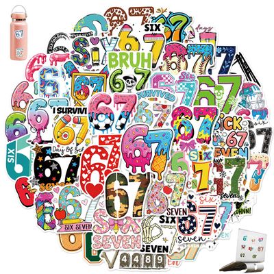 PHYNDR 100 Pack 67 Theme Meme Stickers