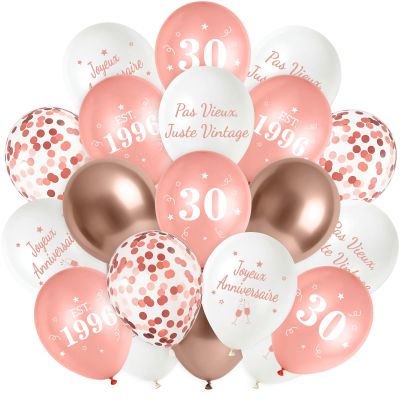 Smlper 30-Piece Birthday Balloon Set C04