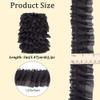 GORGECRAFT 5m x 50mm Double Layer Chiffon Lace Trim - Black view 2