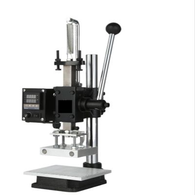 AMRTTWY Hot Foil Stamping Machine, Manual Digital Transfer Press for Cards, Books, Leather, Paper and Wood with Custom Logo Hot Stamping (5 x 7 cm)