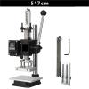 AMRTTWY Hot Foil Stamping Machine, Manual Digital Transfer Press for Cards, Books, Leather, Paper and Wood with Custom Logo Hot Stamping (5 x 7 cm) view 2