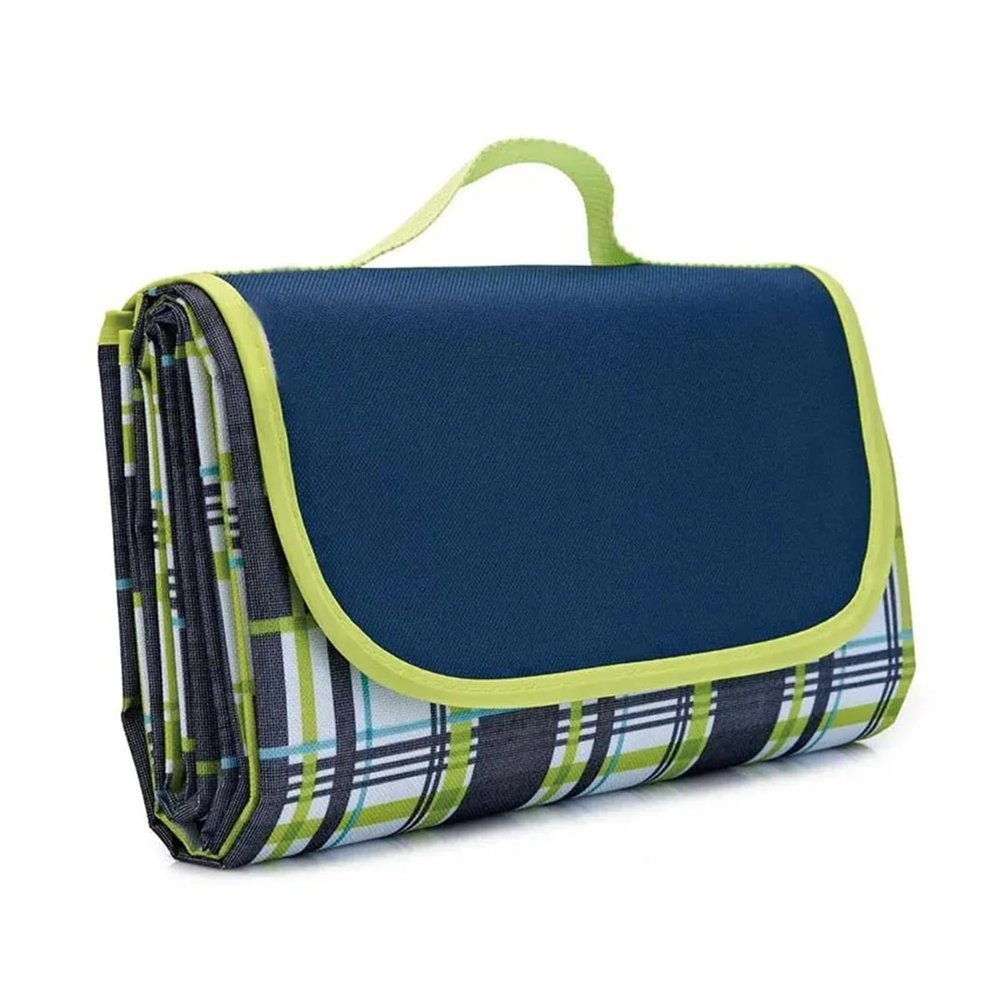 WKAIYUAN Waterproof Outdoor Picnic Mat, Foldable Plaid Camping and Beach Blanket