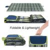 WKAIYUAN Waterproof Outdoor Picnic Mat, Foldable Plaid Camping and Beach Blanket view 2