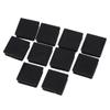 Agmoctz 40mm x 40mm Plastic Square Tube Inserts End Caps, 10 Pieces view 1