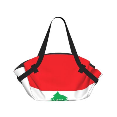CNTDBU 2-in-1 Picnic Blanket with Lebanese Flag Design
