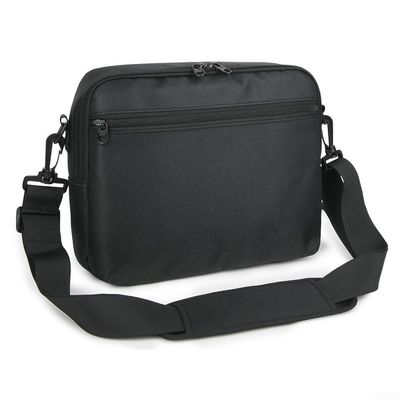 Reliable Nylon Storage Bag for 9.5- to 10.5-Inch DVD Players with Crossbody Strap and Double Zipper