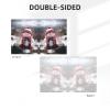 Cute Snowboard Snowman Print Banner for Home and Outdoor Party Decor view 2