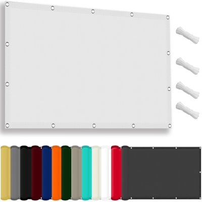 Shade Sail with Eyelets, 145 x 250 cm, White