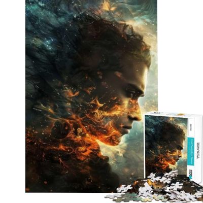 Difficult 1,000-Piece Puzzle for Adults, Fire and Fog Learning Game, Fun Gift for Women (50 x 75 cm)